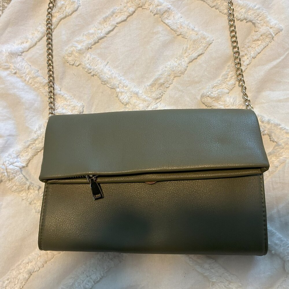 INC Vinyl Green shoulder bag - new with tags